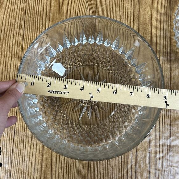 Vintage‎ Arcoroc Decorative Glass Bowl. 1960’s Made in France Set Of 2 - Picture 10 of 11